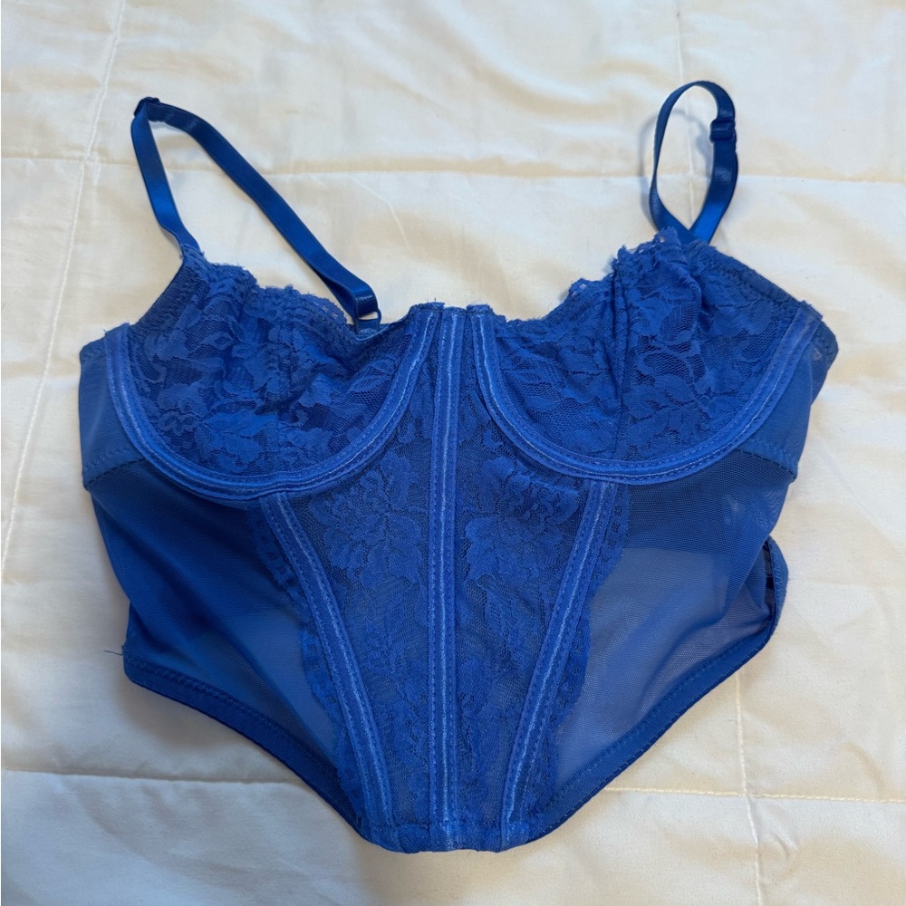 Royal Blue Corset Top